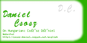 daniel csosz business card